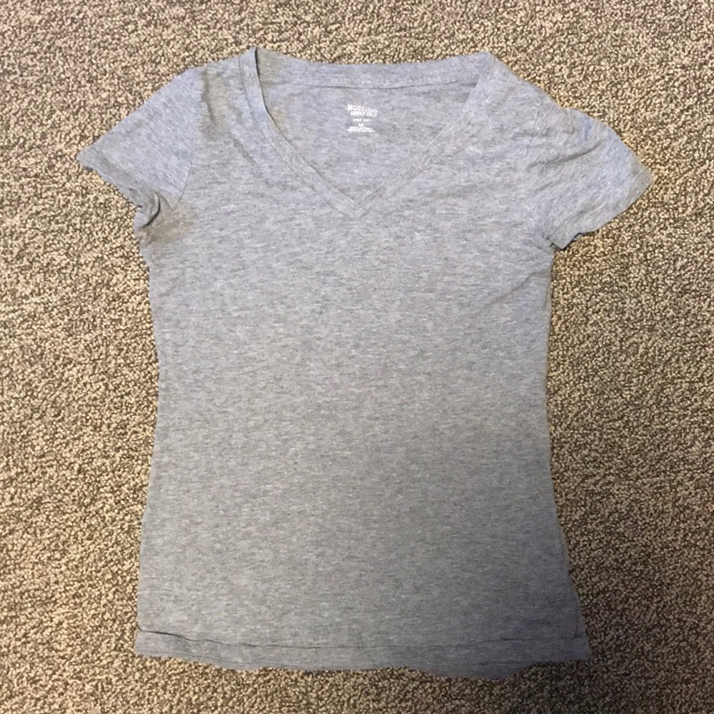 Basic Gray V neck